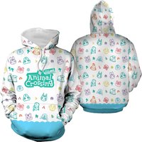 Cute Animal Crossing Horizons Island 3d Hoodie