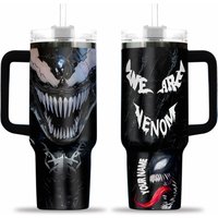 Halloween Personalized Venom 40oz Tumbler, Horror Characters Tumbler Cups, Halloween Movie Tumbler