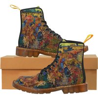 Vincent Van Gogh's The Red Vineyard Canvas Boots