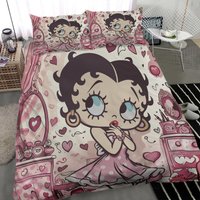 Betty Boop Full Bedding Duvet Cover Set