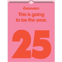 Pink 2025 Year Calendar, Wall Planner, 12 Month Hanging Calendar Planner,