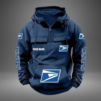 Postal Service 2d Cargo Hoodie, Postal Worker Printed Cargo Hoodie