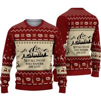 Lotr One Mordor Christmas Ugly Sweater, Lotr Ugly Sweater