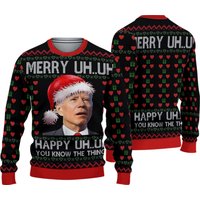 Merry Uh Oh Easter Ugly Christmas Shirt, Merry Christmas Sweater