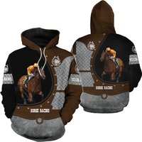 Horse Racing Personalized 3d Hoodie