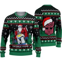 Optimus Prime Transformers Christmas Ugly Sweater, Transformers