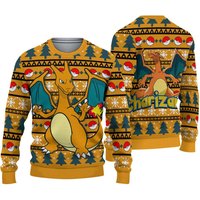 Charizard Pkm Christmas Ugly Sweater, Anime Ugly Sweater