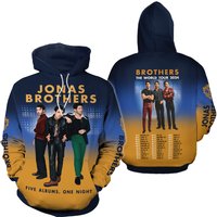 Jonas Brothers The World Tour 2024 3d Hoodie