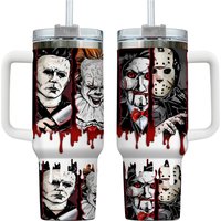 Horror Movies 40oz Tumbler, Halloween Tumbler 40oz