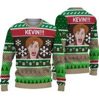 Kevin!!! H0me Al0ne Ugly Christmas Sweater, Ugly Christmas Sweater, Xmas Gift