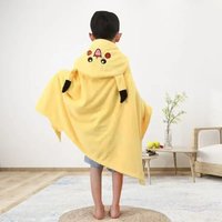 Pika Bathrobe Bath Towel Plush Flannel Kid Hooded Cloak Bathrobe Shower Towel Robe Robecape Newborn Wrap Blanket