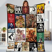 The Big Lebowski Fleece Blanket, The Dude Blanket, Jeffrey Lebowski Blanket