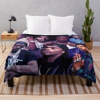 Lil Baby Collage Poster Throw Blanket