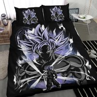 Dragon Ball Goku In Super Saiyan White Form Art Anime Bedding Set