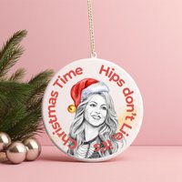 Custom Shakira Ceramic Ornament | Perfect Xmas 2024 Gift For Friends & Fans