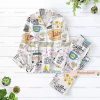 Christmas Gilmore Pajamas, Gilmore Women Pajamas, Luke's Coffee Pajamas Set