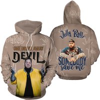 Jelly Roll Somebody Save Me Hoodie I Am Only One Drink Away From The Devil