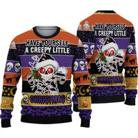 Skull Creepy Ugly Christmas Sweater
