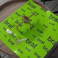 Charlixcx Brat Season Gift Wrap - Brat Wrapping Paper