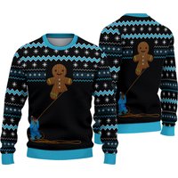 Gingerbread Cookie Monster Ugly Christmas Sweater