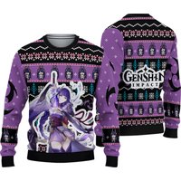 Raiden Genshin Impact Christmas Ugly Sweater, Game Sweatshirt