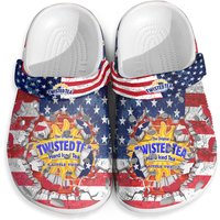 Funny Clogs Shoes - Twisted Tea Design