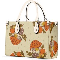 Vintage 70s Merry Mushroom Leather Bags, Gifts For Her