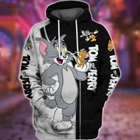 Tom And Jerry Hoodie, Tom & Jerry Cartoon Shirt, Cartoon Hoodie, Men And Women Gift Shirt