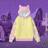 Fluttershy (mlp Inspired) - Unisex Hoodie With Ears