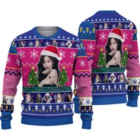 Blackpink Band Merry Xmas Gift, Santa Jenny All-over Print Thicken Sweater