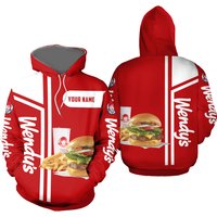 Personalized Wendy's Hoodie, Fast Food 3d Printed Hoodie