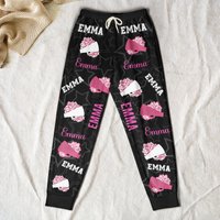 Cheerleader Custom Name, Color - Personalized Sweatpants