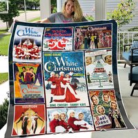 Christmas Movie Fleece Blanket, Christmas White Movie 1954 Blanket