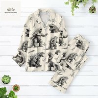 Movie Pajamas Set, Monster Shirt, Holiday Pajamas