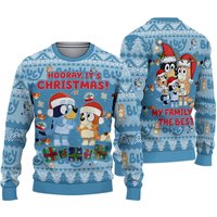 Blueydad Bingo My Family Is The Best Hooray It Is Christmas Holidays Ugly Sweater