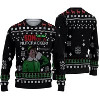 Son Of A Nutcracker Ugly Christmas Sweater, Xmas 3d Sweater