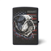 Bulldog American Flag Lighter Cover, Patriotic Lighter Cover