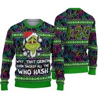 Grinsmoked All The Who Hash Christmas 420 Ugly Sweater