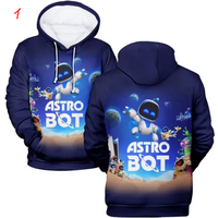 Astro Bot Game 3d Print Hoodies