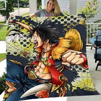 Luffy Sherpa Fleece Blanket