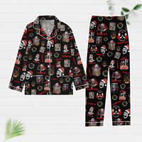 Terrifier 3 Christmas Pajamas Set, Terrifier Art The Clown Shirt