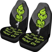 Funny Character Christmas Lover Car Seat Cover