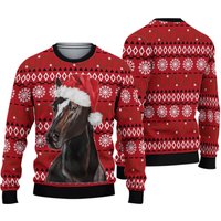 Horse Christmas Tree Ugly Christmas Sweater