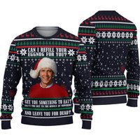 Can I Refill Your Eggnog For You, 80s Movie Ugly Christmas Vacation Sweater