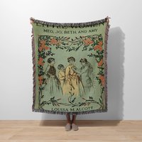 Little Women Woven Blanket, Reading Blanket Gift