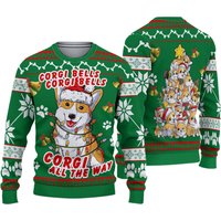 Corgi Dog Bells Christmas Ugly Christmas Sweater