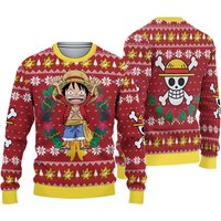 Monkey D Luffy Christmas Op Pirates Ugly Christmas Sweater