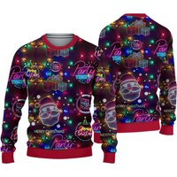 Ugly Sweater, Christmas Neon Lighting Ugly Sweater, Bright Neon Lighting