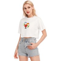 Bad Bunny Shirt Crop Top