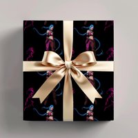Gaming Wrapping Papers, Jinx Arcane Holidays Gift Wrap, League Of Legend Christmas Paper